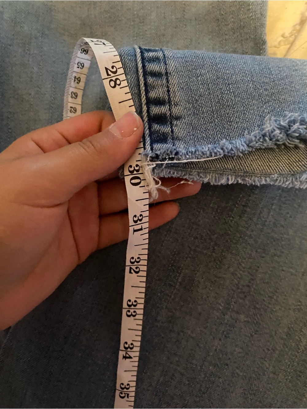 Wrangler Light Blue Boot-Cut Women’s Jeans with Frayed Hem - Picture 5 of 6
